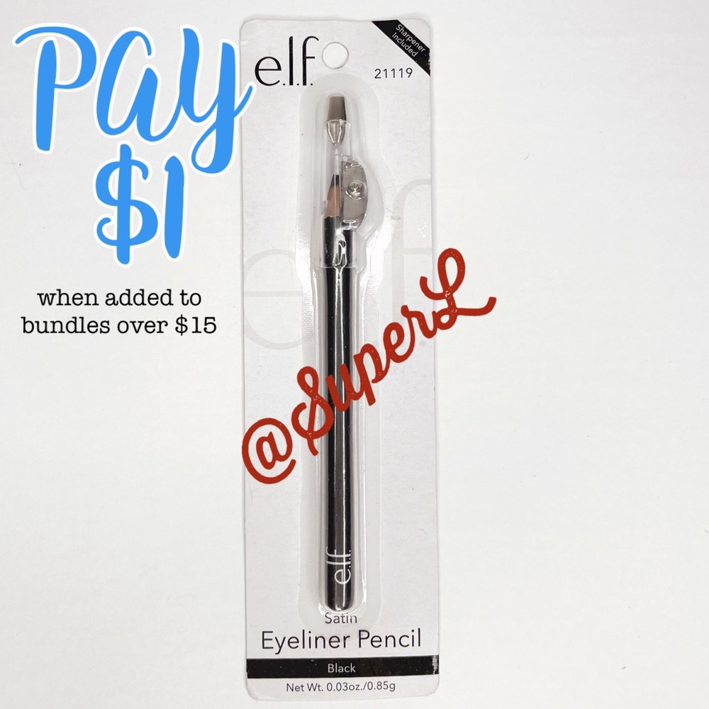 $1 NEW e.l.f. ELF Cosmetics Satin Eyeliner Pencil black eye liner